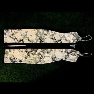 Black and white marble dress